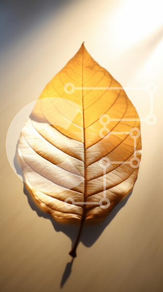 Σετ των 2 Intra Συλλεκτικό Ξύλινο Παζλ Plywood  4mm - Αποξηραμένο φύλλο με Χρυσή Απόχρωση Σε Ξύλινο Κουτί - Διαστάσεις: 10x10 cm – 25 κομμάτια