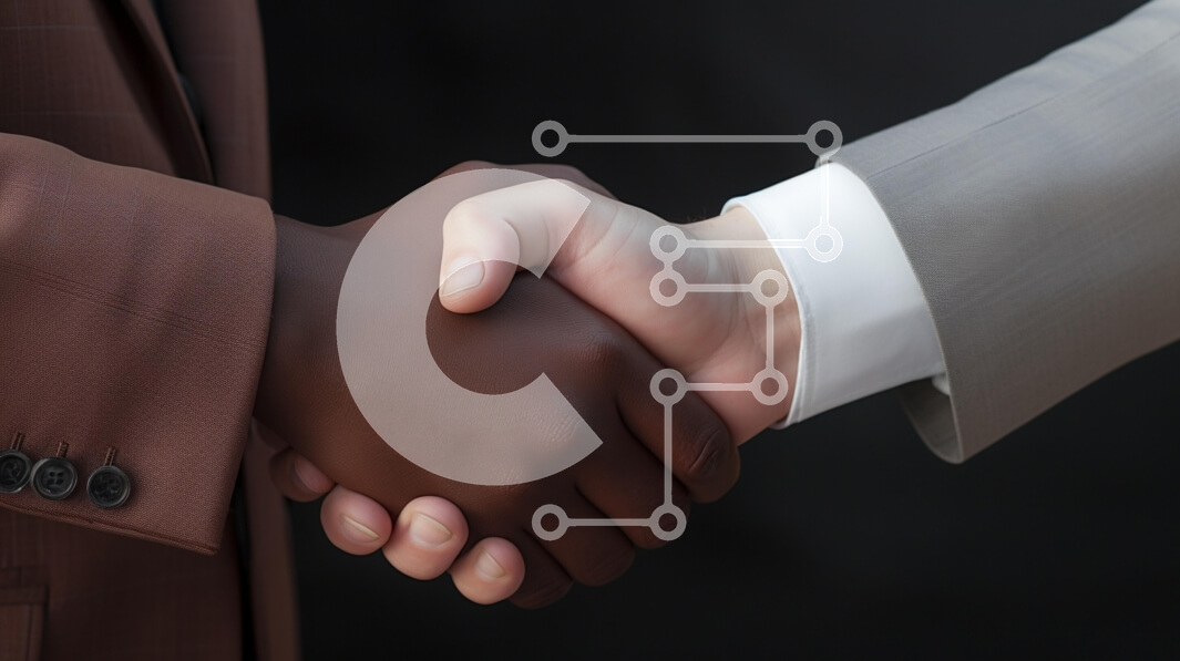 Intra Συλλεκτικό Ξύλινο Παζλ Plywood  4mm - Χειραψία μεταξύ δύο επαγγελματιών με επαγγελματική ενδυμασία Σε Ξύλινο Κουτί - Διαστάσεις Puzzle: 10x10 cm – 25 κομμάτια