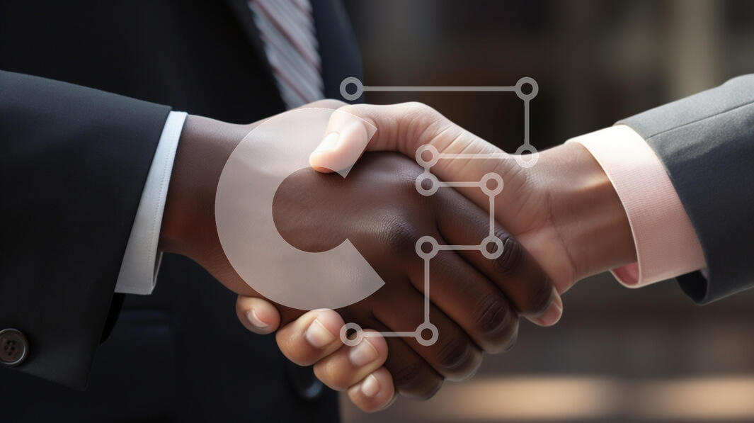 Intra Συλλεκτικό Ξύλινο Παζλ Plywood  4mm - Διαφορετική επιχειρηματική χειραψία Σε Ξύλινο Κουτί - Διαστάσεις Puzzle: 10x10 cm – 25 κομμάτια