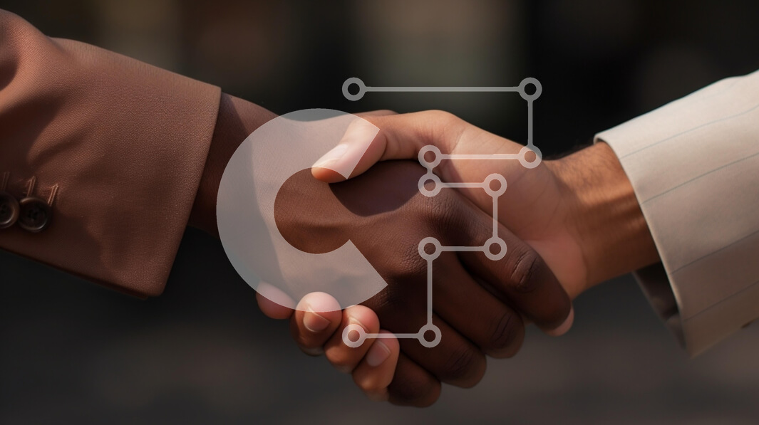 Intra Συλλεκτικό Ξύλινο Παζλ Plywood  4mm - Χειραψία που σημαίνει εταιρική σχέση Σε Ξύλινο Κουτί - Διαστάσεις Puzzle: 10x10 cm – 25 κομμάτια