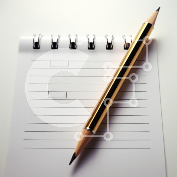 Intra Συλλεκτικό Ξύλινο Παζλ Plywood  4mm - Ανοιχτό σημειωματάριο με χρυσό μολύβι Σε Ξύλινο Κουτί - Διαστάσεις Puzzle: 10x10 cm – 25 κομμάτια