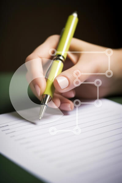 Intra Συλλεκτικό Ξύλινο Παζλ Plywood  4mm - Γράψιμο σε γραμμωμένο χαρτί με πράσινο στυλό Σε Ξύλινο Κουτί - Διαστάσεις Puzzle: 10x10 cm – 25 κομμάτια