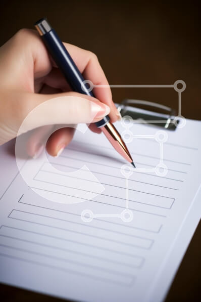 Intra Συλλεκτικό Ξύλινο Παζλ Plywood  4mm - Στυλό που κρατά το χέρι πάνω από το κενό χαρτί με επένδυση Σε Ξύλινο Κουτί - Διαστάσεις Puzzle: 10x10 cm – 25 κομμάτια