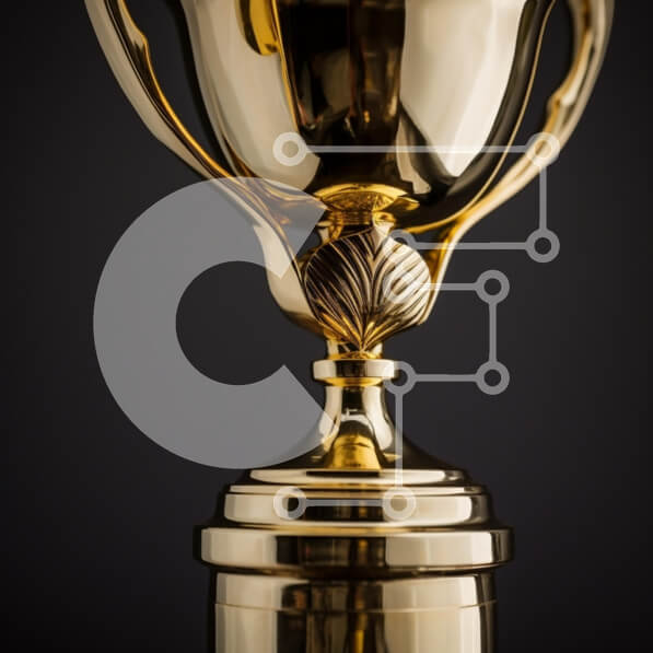 Intra Συλλεκτικό Ξύλινο Παζλ Plywood  4mm - Χρυσό τρόπαιο με περίπλοκο σχέδιο Σε Ξύλινο Κουτί - Διαστάσεις: 10x10 cm – 25 κομμάτια