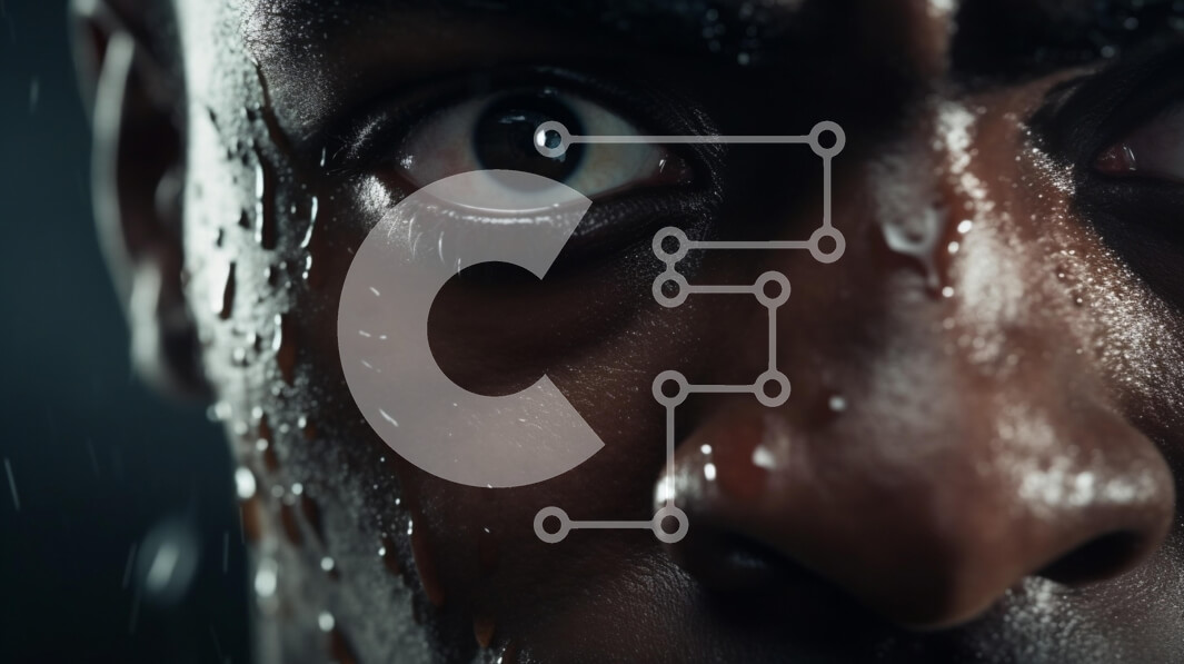 Intra Συλλεκτικό Ξύλινο Παζλ Plywood  4mm - Κοντινό πλάνο ενός υγρού προσώπου με έντονη έκφραση Σε Ξύλινο Κουτί - Διαστάσεις Puzzle: 10x10 cm – 25 κομμάτια