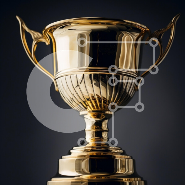 Intra Συλλεκτικό Ξύλινο Παζλ Plywood  4mm - Χρυσό τρόπαιο με περίπλοκο σχέδιο Σε Ξύλινο Κουτί - Διαστάσεις: 10x10 cm – 25 κομμάτια