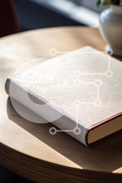 Intra Συλλεκτικό Ξύλινο Παζλ Plywood  4mm - Κομψό βιβλίο σε ξύλινο τραπέζι Σε Ξύλινο Κουτί - Διαστάσεις Puzzle: 10x10 cm – 25 κομμάτια