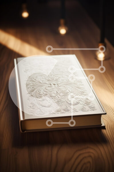 Intra Συλλεκτικό Ξύλινο Παζλ Plywood  4mm - Κομψό ανάγλυφο βιβλίο σε ξύλινο τραπέζι Σε Ξύλινο Κουτί - Διαστάσεις: 10x10 cm – 25 κομμάτια