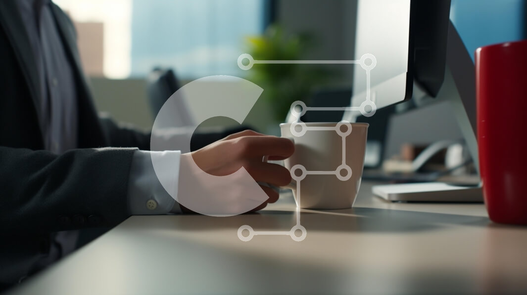 Intra Συλλεκτικό Ξύλινο Παζλ Plywood  4mm - Επαγγελματίας κάνοντας ένα διάλειμμα για καφέ σε περιβάλλον γραφείου Σε Ξύλινο Κουτί - Διαστάσεις Puzzle: 10x10 cm – 25 κομμάτια