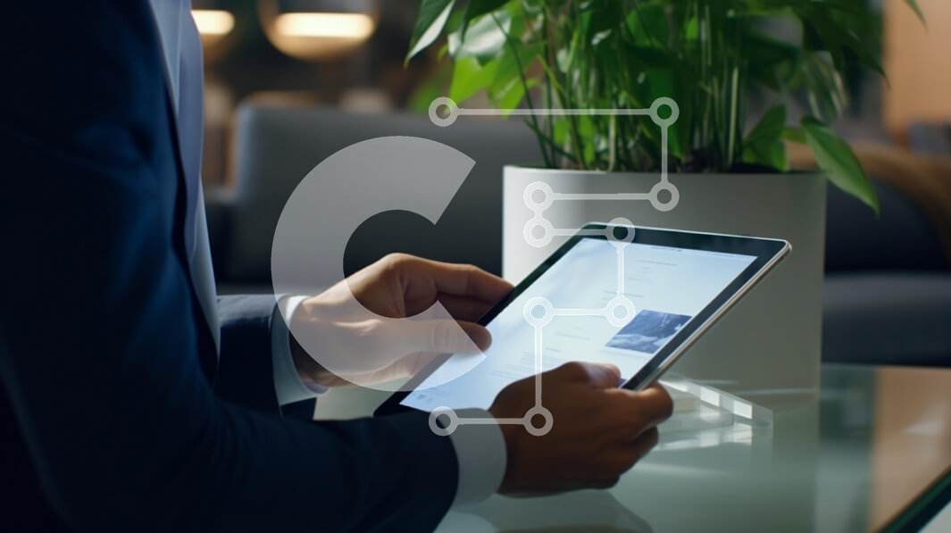 Intra Συλλεκτικό Ξύλινο Παζλ Plywood  4mm - Επαγγελματίας με χρήση tablet σε σύγχρονο χώρο εργασίας Σε Ξύλινο Κουτί - Διαστάσεις Puzzle: 10x10 cm – 25 κομμάτια