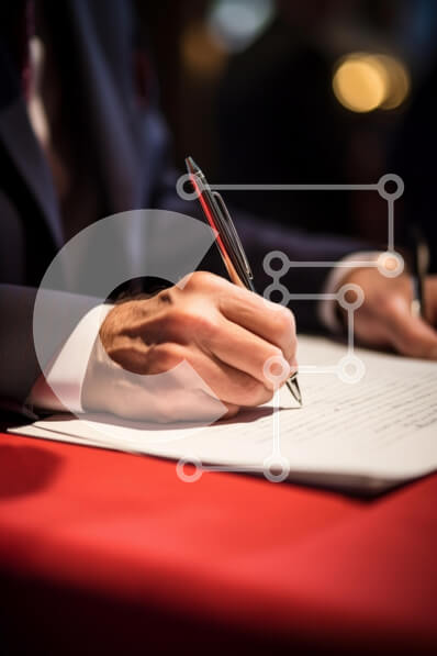 Intra Συλλεκτικό Ξύλινο Παζλ Plywood  4mm - Κοντινό πλάνο ενός χεριού που γράφει σε χαρτί Σε Ξύλινο Κουτί - Διαστάσεις Puzzle: 10x10 cm – 25 κομμάτια