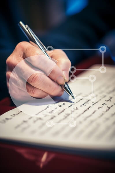 Intra Συλλεκτικό Ξύλινο Παζλ Plywood  4mm - Γραφή στο χέρι σε χαρτί Σε Ξύλινο Κουτί - Διαστάσεις Puzzle: 10x10 cm – 25 κομμάτια