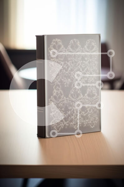 Intra Συλλεκτικό Ξύλινο Παζλ Plywood  4mm - Κομψό βιβλίο σε ξύλινο τραπέζι Σε Ξύλινο Κουτί - Διαστάσεις: 10x10 cm – 25 κομμάτια