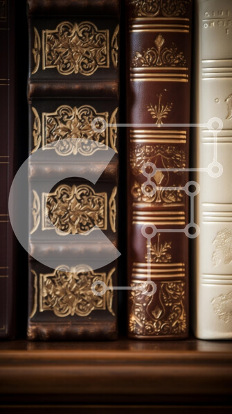 Intra Συλλεκτικό Ξύλινο Παζλ Plywood  4mm - Συλλογή από vintage βιβλία σε ένα ξύλινο ράφι Σε Ξύλινο Κουτί - Διαστάσεις Puzzle: 10x10 cm – 25 κομμάτια