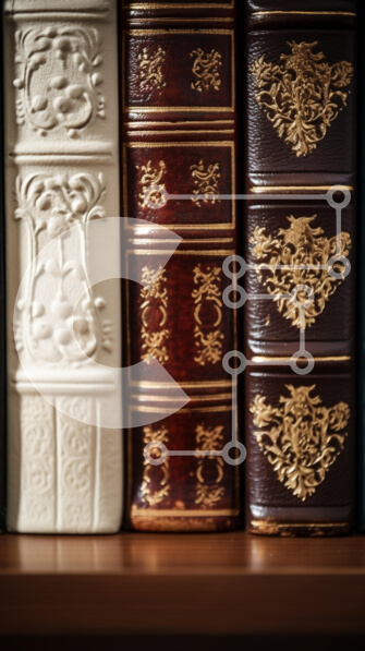 Intra Συλλεκτικό Ξύλινο Παζλ Plywood  4mm - Κομψά δερματόδετα βιβλία σε ξύλινο ράφι Σε Ξύλινο Κουτί - Διαστάσεις: 10x10 cm – 25 κομμάτια