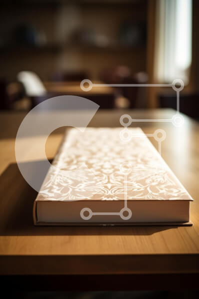 Intra Συλλεκτικό Ξύλινο Παζλ Plywood  4mm - Διακοσμητικό βιβλίο σε ξύλινο τραπέζι σε άνετο εσωτερικό Σε Ξύλινο Κουτί - Διαστάσεις Puzzle: 10x10 cm – 25 κομμάτια