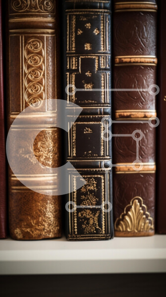 Intra Συλλεκτικό Ξύλινο Παζλ Plywood  4mm - Vintage δερματόδετα βιβλία σε ράφι Σε Ξύλινο Κουτί - Διαστάσεις: 10x10 cm – 25 κομμάτια