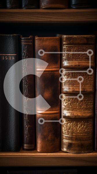 Intra Συλλεκτικό Ξύλινο Παζλ Plywood  4mm - Αντίκες δερματόδετα βιβλία σε ξύλινο ράφι Σε Ξύλινο Κουτί - Διαστάσεις Puzzle: 10x10 cm – 25 κομμάτια