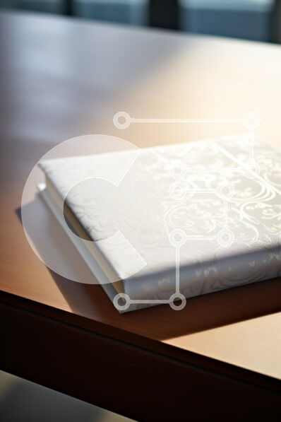 Intra Συλλεκτικό Ξύλινο Παζλ Plywood  4mm - Κομψό λευκό άλμπουμ φωτογραφιών σε ξύλινο τραπέζι Σε Ξύλινο Κουτί - Διαστάσεις: 10x10 cm – 25 κομμάτια