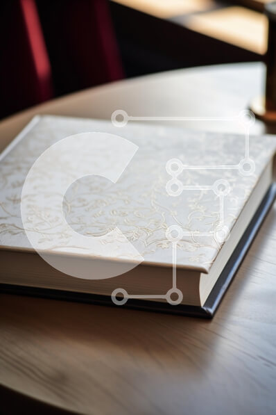 Intra Συλλεκτικό Ξύλινο Παζλ Plywood  4mm - Κομψό βιβλίο σε ξύλινο τραπέζι Σε Ξύλινο Κουτί - Διαστάσεις Puzzle: 10x10 cm – 25 κομμάτια