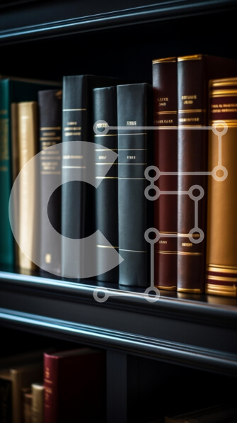 Intra Συλλεκτικό Ξύλινο Παζλ Plywood  4mm - Κλασική συλλογή βιβλίων σε σκούρο ξύλινο ράφι Σε Ξύλινο Κουτί - Διαστάσεις Puzzle: 10x10 cm – 25 κομμάτια