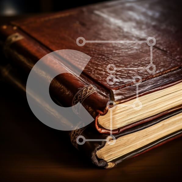 Intra Συλλεκτικό Ξύλινο Παζλ Plywood  4mm - Vintage δερματόδετα βιβλία Σε Ξύλινο Κουτί - Διαστάσεις: 10x10 cm – 25 κομμάτια