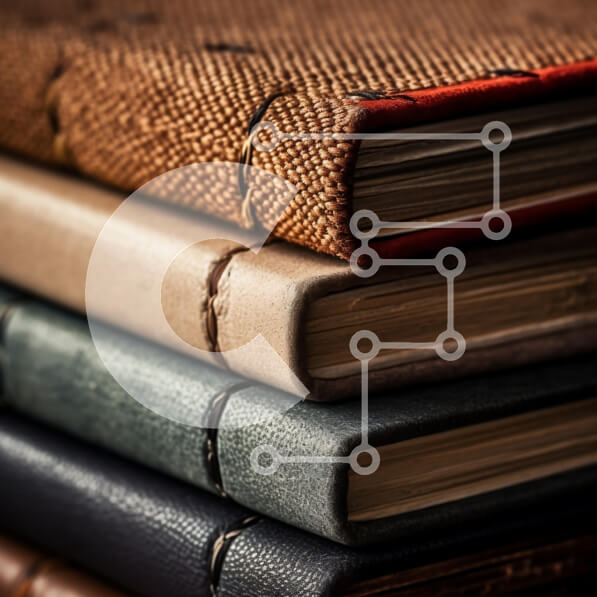 Intra Συλλεκτικό Ξύλινο Παζλ Plywood  4mm - Vintage σημειωματάρια στοιβαγμένα μαζί Σε Ξύλινο Κουτί - Διαστάσεις: 10x10 cm – 25 κομμάτια