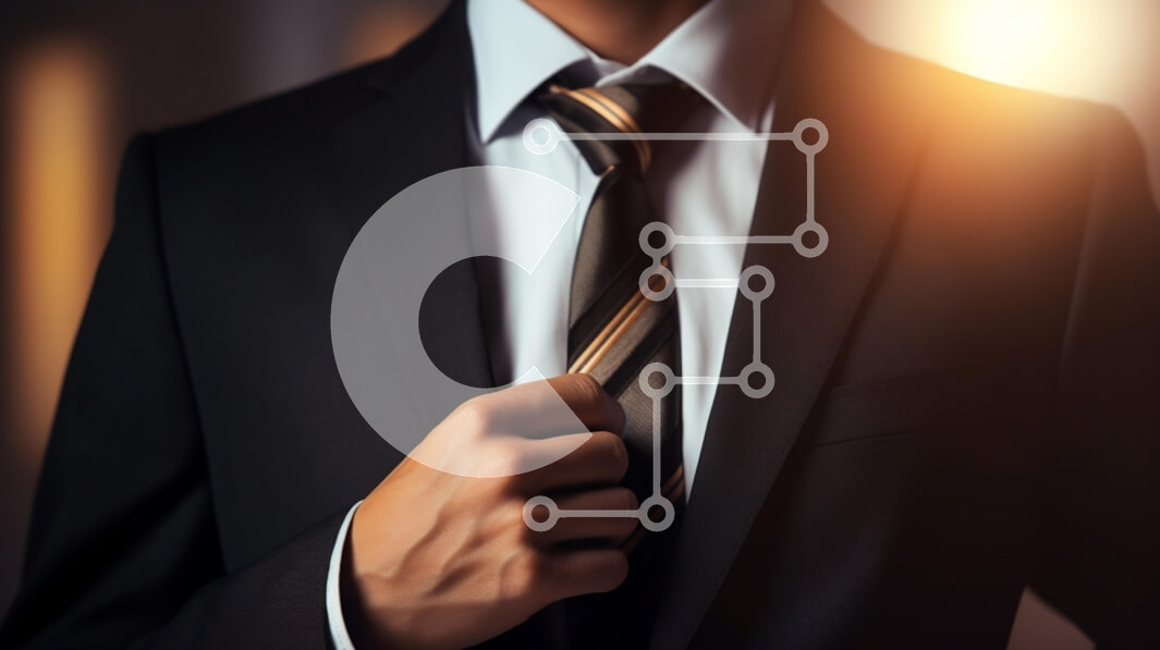 Intra Συλλεκτικό Ξύλινο Παζλ Plywood  4mm - Άνδρας που ρυθμίζει τη γραβάτα με επίσημο κοστούμι Σε Ξύλινο Κουτί - Διαστάσεις Puzzle: 10x10 cm – 25 κομμάτια