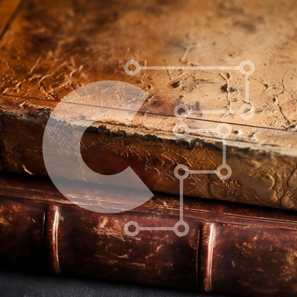 Intra Συλλεκτικό Ξύλινο Παζλ Plywood  4mm - Δερμάτινα βιβλία αντίκες Σε Ξύλινο Κουτί - Διαστάσεις Puzzle: 10x10 cm – 25 κομμάτια