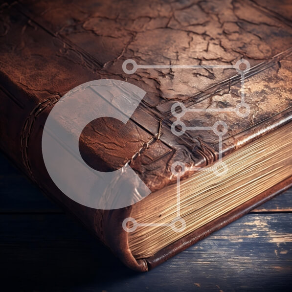 Intra Συλλεκτικό Ξύλινο Παζλ Plywood  4mm - Vintage δερματόδετο βιβλίο σε ξύλινη επιφάνεια Σε Ξύλινο Κουτί - Διαστάσεις: 10x10 cm – 25 κομμάτια