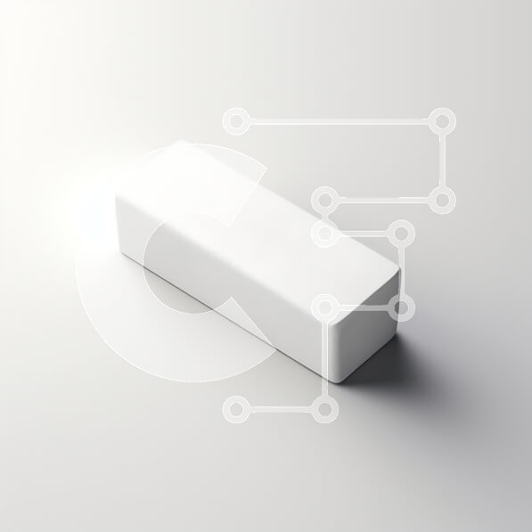 Intra Συλλεκτικό Ξύλινο Παζλ Plywood  4mm - Μινιμαλιστικό λευκό ορθογώνιο μπλοκ Σε Ξύλινο Κουτί - Διαστάσεις: 10x10 cm – 25 κομμάτια