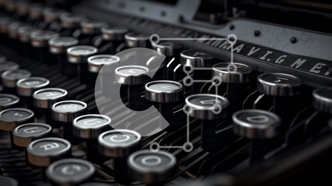 Intra Συλλεκτικό Ξύλινο Παζλ Plywood  4mm - Κοντινό πλάνο των παλαιών κλειδιών γραφομηχανής Σε Ξύλινο Κουτί - Διαστάσεις Puzzle: 10x10 cm – 25 κομμάτια