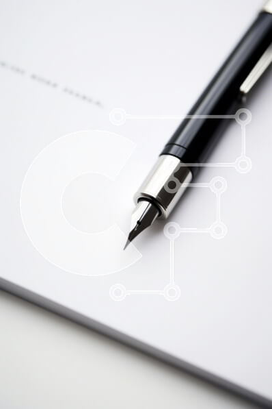 Intra Συλλεκτικό Ξύλινο Παζλ Plywood  4mm - Μαύρο στυλό σε λευκό χαρτί Σε Ξύλινο Κουτί - Διαστάσεις: 10x10 cm – 25 κομμάτια