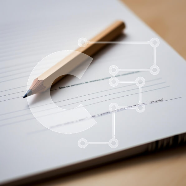 Intra Συλλεκτικό Ξύλινο Παζλ Plywood  4mm - Κοντινό πλάνο ενός μολυβιού σε μια κενή σελίδα σημειωματάριου Σε Ξύλινο Κουτί - Διαστάσεις Puzzle: 10x10 cm – 25 κομμάτια