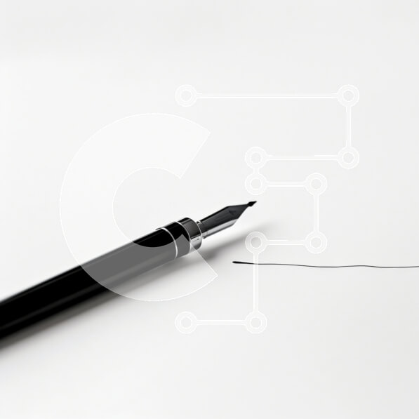 Intra Συλλεκτικό Ξύλινο Παζλ Plywood  4mm - Κομψό στυλό σε χαρτί με γραμμή μελάνης Σε Ξύλινο Κουτί - Διαστάσεις: 10x10 cm – 25 κομμάτια