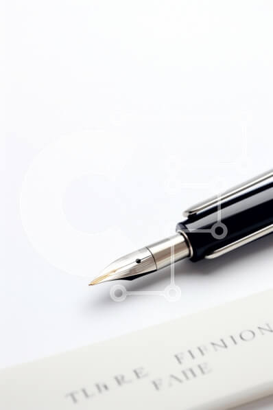 Intra Συλλεκτικό Ξύλινο Παζλ Plywood  4mm - Κοντινό πλάνο ενός στυλό σε λευκή επιφάνεια Σε Ξύλινο Κουτί - Διαστάσεις: 10x10 cm – 25 κομμάτια