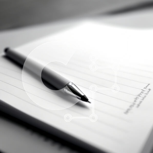 Intra Συλλεκτικό Ξύλινο Παζλ Plywood  4mm - Κοντινό πλάνο στυλό σε χαρτί με επένδυση Σε Ξύλινο Κουτί - Διαστάσεις: 10x10 cm – 25 κομμάτια