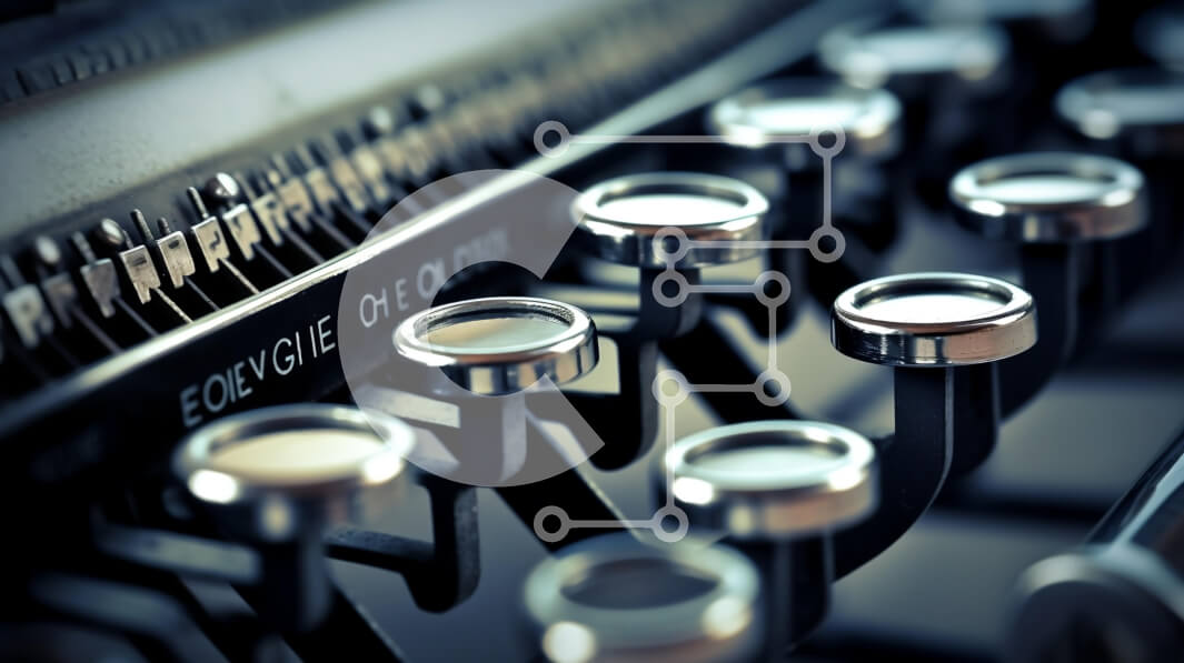 Intra Συλλεκτικό Ξύλινο Παζλ Plywood  4mm - Κοντινό πλάνο με vintage κλειδιά γραφομηχανής Σε Ξύλινο Κουτί - Διαστάσεις Puzzle: 10x10 cm – 25 κομμάτια