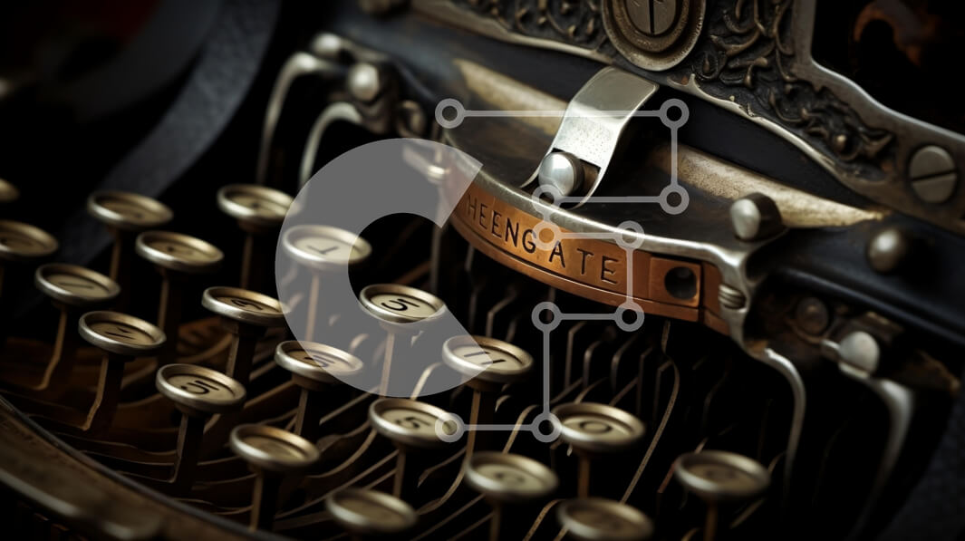 Intra Συλλεκτικό Ξύλινο Παζλ Plywood  4mm - Κοντινό πλάνο μιας vintage γραφομηχανής Σε Ξύλινο Κουτί - Διαστάσεις Puzzle: 10x10 cm – 25 κομμάτια