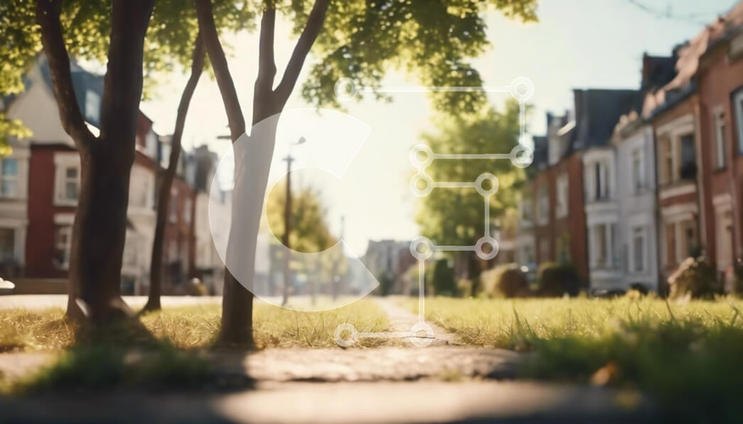 Intra Συλλεκτικό Ξύλινο Παζλ Plywood  4mm - Γαλήνια θέα στο δρόμο με δέντρα και φως του ήλιου Σε Ξύλινο Κουτί - Διαστάσεις: 10x10 cm – 25 κομμάτια