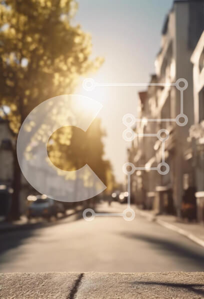 Σετ των 2 Intra Συλλεκτικό Ξύλινο Παζλ Plywood  4mm - Γαλήνια σκηνή του φθινοπώρου του δρόμου Σε Ξύλινο Κουτί - Διαστάσεις: 10x10 cm – 25 κομμάτια