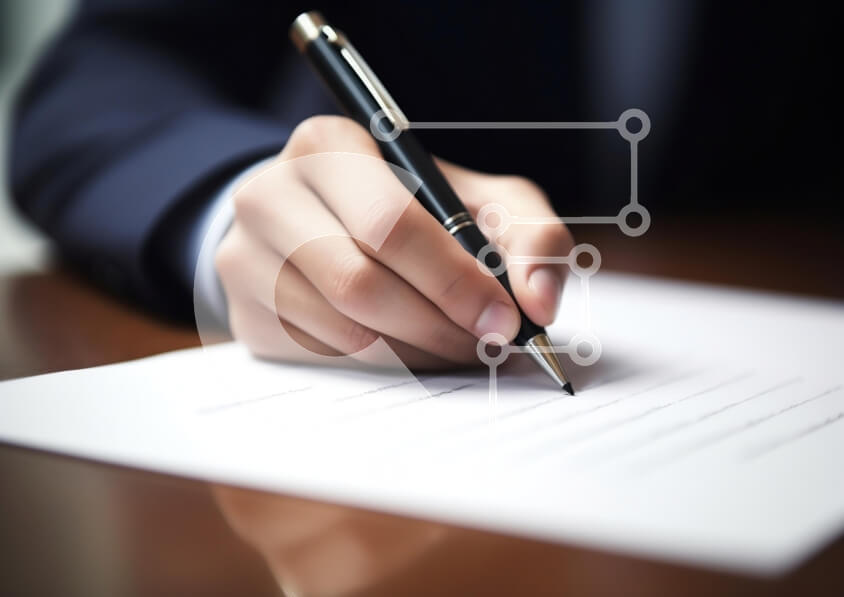 Intra Συλλεκτικό Ξύλινο Παζλ Plywood  4mm - Γραφή στο χέρι σε χαρτί σε επαγγελματικό περιβάλλον Σε Ξύλινο Κουτί - Διαστάσεις Puzzle: 10x10 cm – 25 κομμάτια