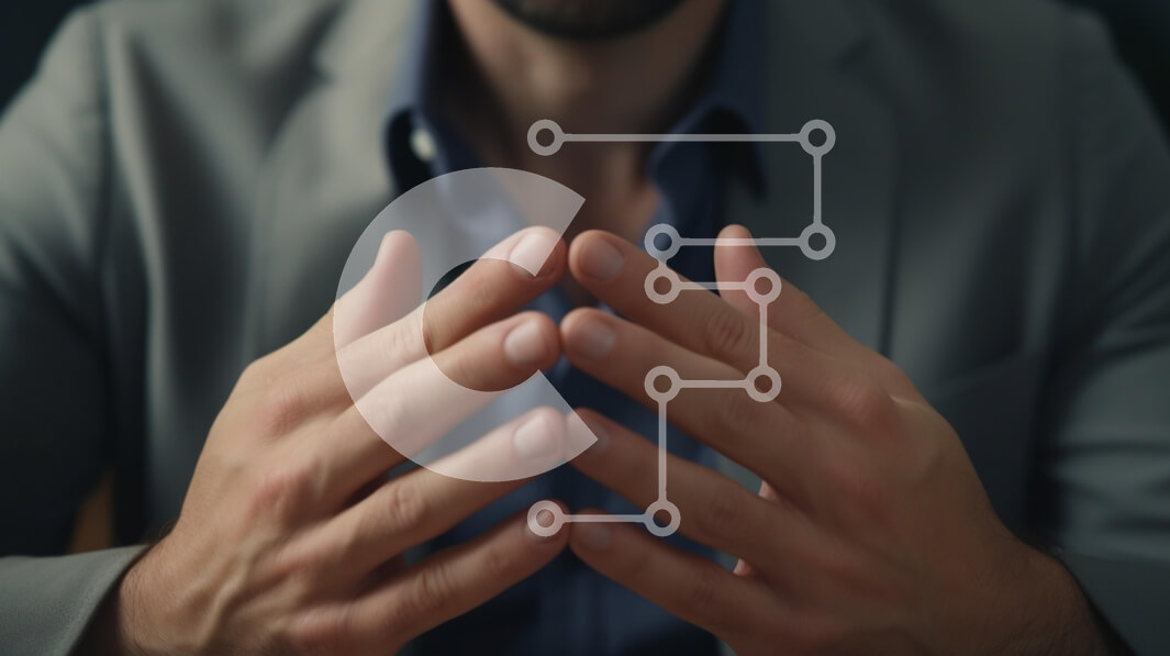 Intra Συλλεκτικό Ξύλινο Παζλ Plywood  4mm - Στοχαστικά χέρια στο επιχειρηματικό περιβάλλον Σε Ξύλινο Κουτί - Διαστάσεις Puzzle: 10x10 cm – 25 κομμάτια