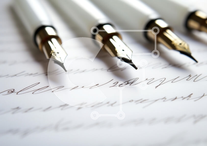 Intra Συλλεκτικό Ξύλινο Παζλ Plywood  4mm - Κομψά στυλό και χειρόγραφο σενάριο Σε Ξύλινο Κουτί - Διαστάσεις: 10x10 cm – 25 κομμάτια