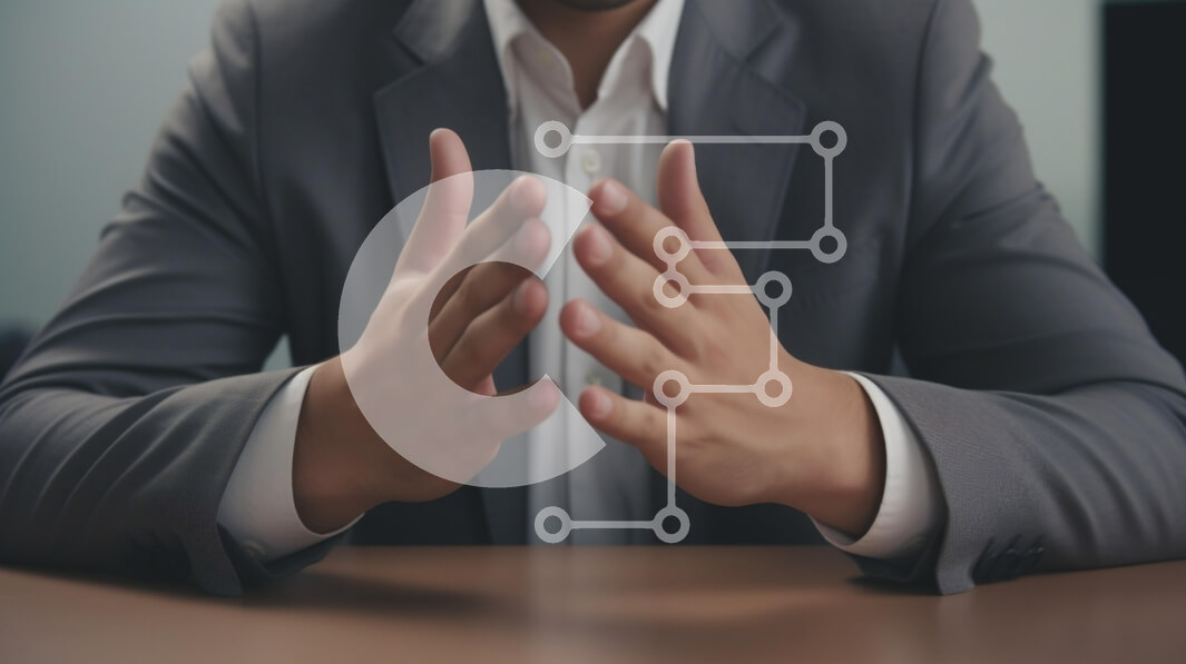 Intra Συλλεκτικό Ξύλινο Παζλ Plywood  4mm - Επιχειρηματίας που χειρονομεί κατά τη διάρκεια μιας συζήτησης Σε Ξύλινο Κουτί - Διαστάσεις Puzzle: 10x10 cm – 25 κομμάτια