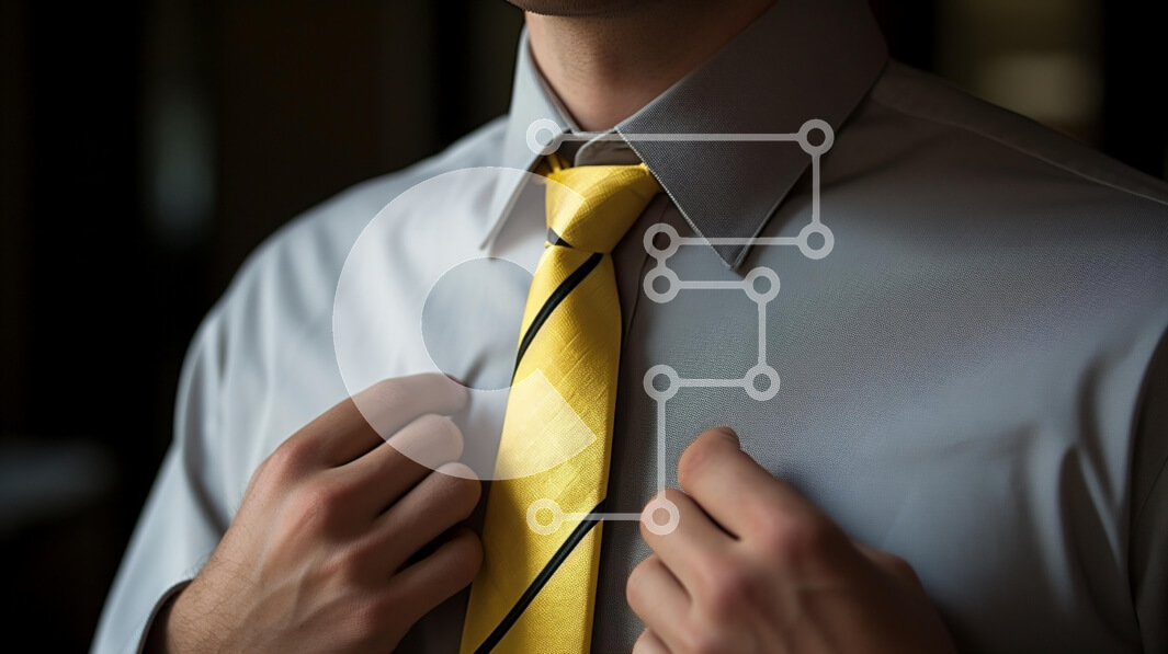 Intra Συλλεκτικό Ξύλινο Παζλ Plywood  4mm - Ρύθμιση κίτρινης γραβάτας Σε Ξύλινο Κουτί - Διαστάσεις Puzzle: 10x10 cm – 25 κομμάτια