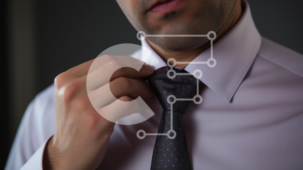 Intra Συλλεκτικό Ξύλινο Παζλ Plywood  4mm - Άτομο που ρυθμίζει τη γραβάτα του Σε Ξύλινο Κουτί - Διαστάσεις Puzzle: 10x10 cm – 25 κομμάτια