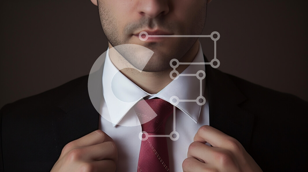 Intra Συλλεκτικό Ξύλινο Παζλ Plywood  4mm - Άνδρας με επίσημη ενδυμασία προσαρμογή γραβάτα Σε Ξύλινο Κουτί - Διαστάσεις Puzzle: 10x10 cm – 25 κομμάτια