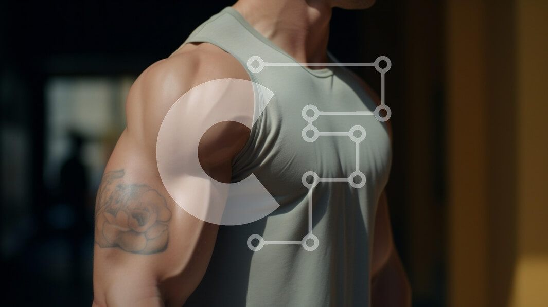 Intra Συλλεκτικό Ξύλινο Παζλ Plywood  4mm - Μυώδες άτομο που επιδεικνύει φυσική κατάσταση Σε Ξύλινο Κουτί - Διαστάσεις Puzzle: 10x10 cm – 25 κομμάτια