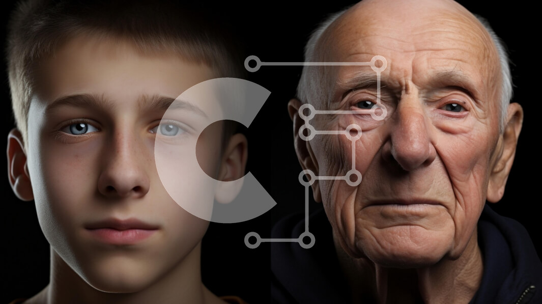 Intra Συλλεκτικό Ξύλινο Παζλ Plywood  4mm - Αντίθεση νεότητας και ηλικίας Σε Ξύλινο Κουτί - Διαστάσεις Puzzle: 10x10 cm – 25 κομμάτια